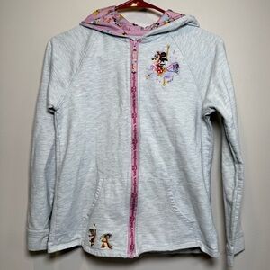 Walt Disney World Park Life Four Parks Icons Zip up Embroidered Sweater Girl L